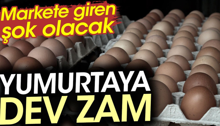 Yumurtaya dev zam. Markete giren şok olacak