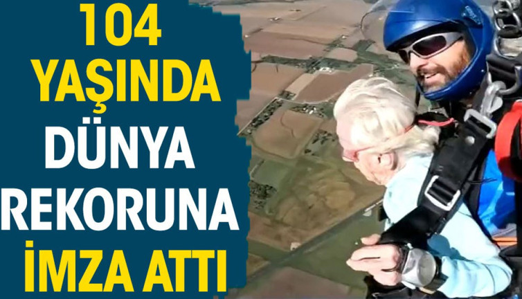 104 yaşında dünya rekoruna imza attı