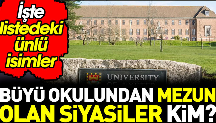 Büyü okulundan mezun olan siyasiler kim? İşte listedeki ünlü isimler
