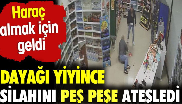Haraç almak için geldi dayağı yiyince silahını peş peşe ateşledi