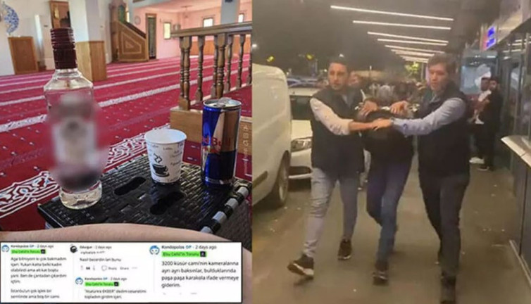 Camide içki şişeli fotoğrafa 7 ay 15 gün hapis