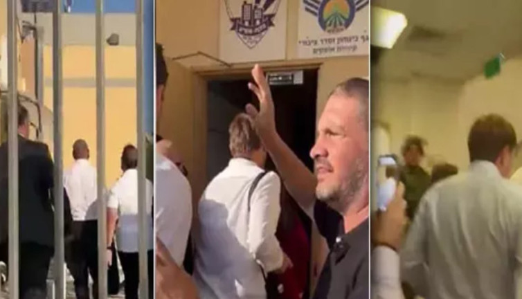 Siren seslerini duyan İngiliz bakan sığınağa koştu. İsrail'de panik anları