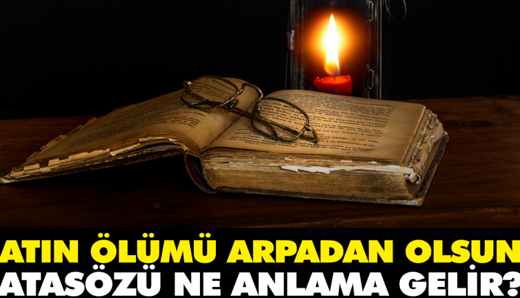 Atın ölümü arpadan olsun atasözü ne anlama gelir?