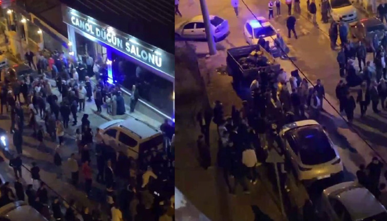 Düğünde çıkan kavga sokağa taştı, ortalık savaş alanına döndü