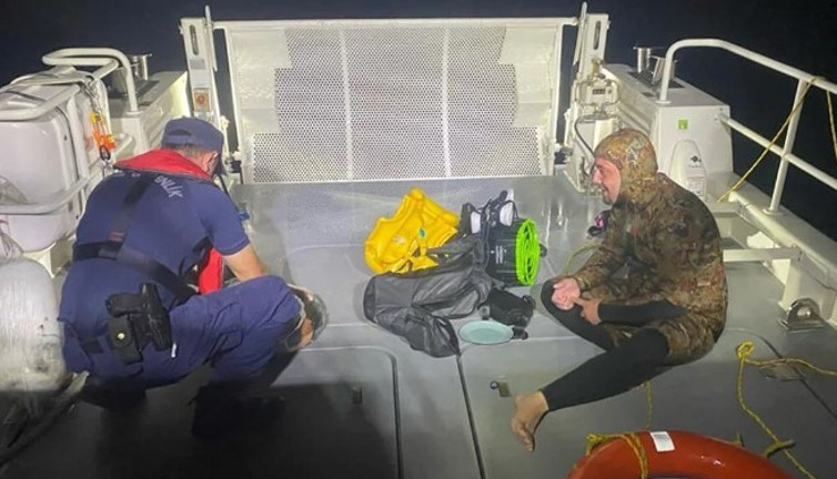 Suriyeli deniz scooterı ile Yunanistan’a geçmeye çalıştı