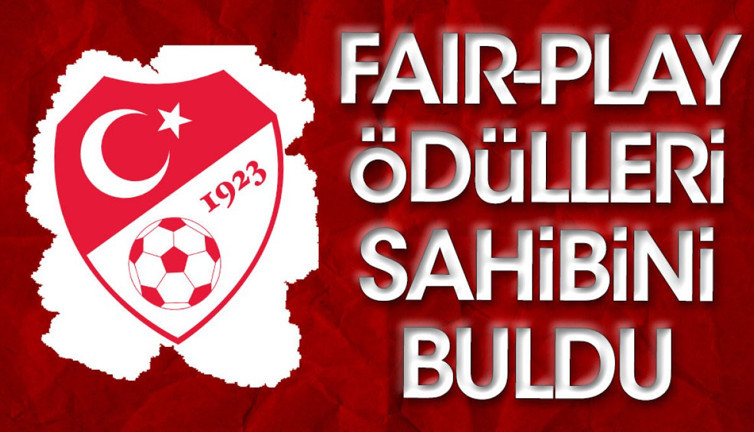 TFF Fair Play Ödülleri’nin sahipleri belli oldu