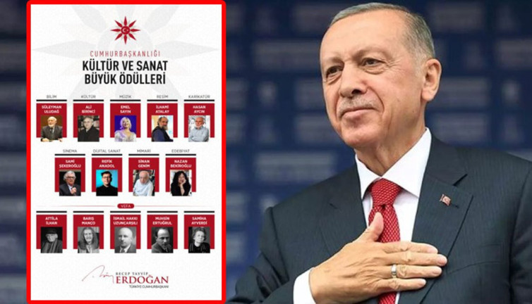 Cumhurbaşkanlığı Kültür ve Sanat Ödülleri sahiplerini buldu. Erdoğan vefa ödülü sahiplerine Allah'tan rahmet diledi