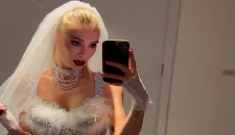 Şeyma Subaşı'nın Cadılar Bayramı'nda gelin olması gündem oldu