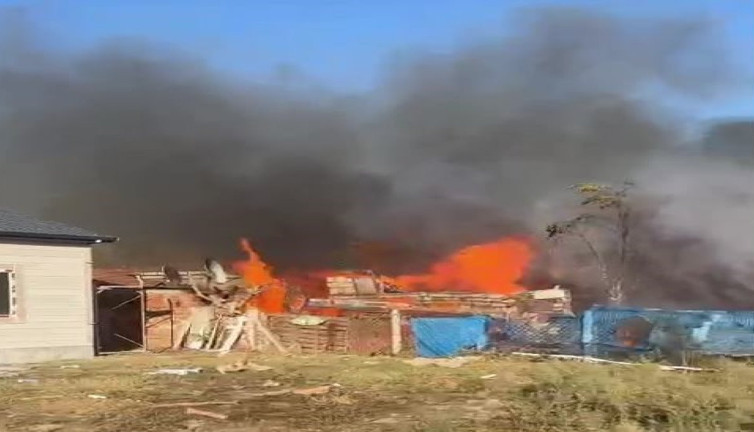 Otları yakayım derken bağ evini yaktı