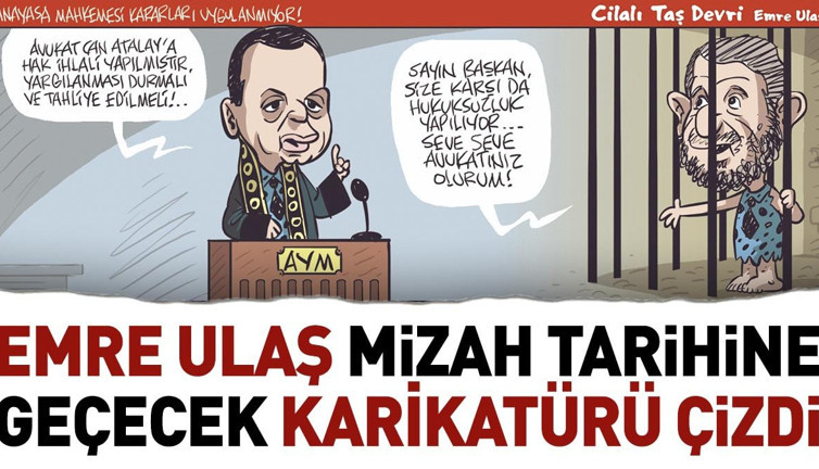 Mizah tarihine geçecek karikatür. Emre Ulaş çizdi 01-11-2023