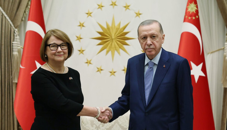 Cumhurbaşkanı Erdoğan, Finlandiya Büyükelçisi Hamalainen’i kabul etti