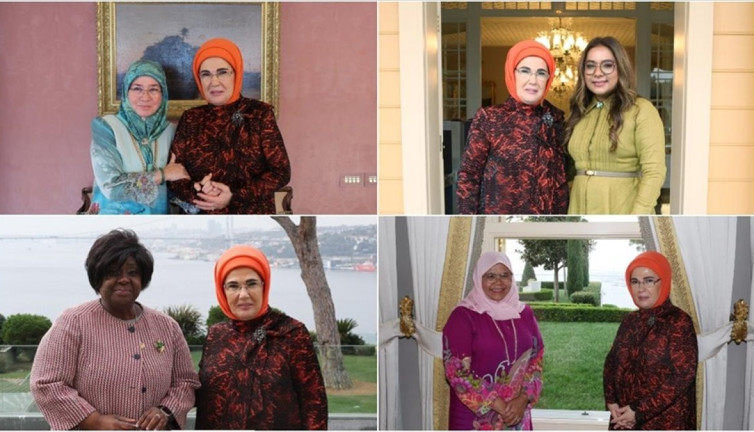Emine Erdoğan, lider eşleri ve BM Habitat İcra Direktörü ile görüştü