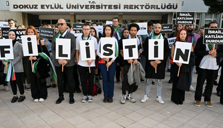 Yabancı uyruklu öğrencilerinden Filistin'e dayanışma çağrısı
