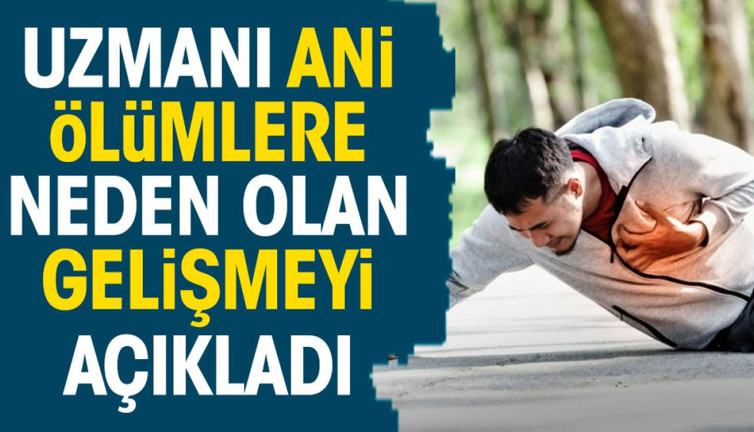 Uzmanı ani ölümlere neden olan gelişmeyi açıkladı