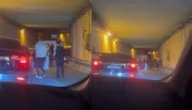 Yolu kapatıp eğlenen 2 sürücüye ceza yağdı