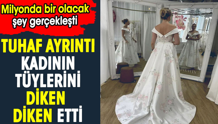 Gelinlikle fotoğraf çektirdi gözlerine inanamadı. Milyonda bir olacak şey gerçekleşti
