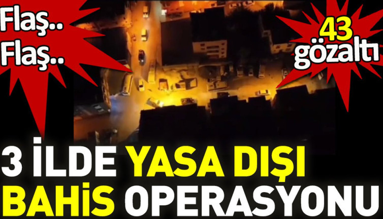 Bakan açıkladı: 3 ilde operasyon, 43 gözaltı