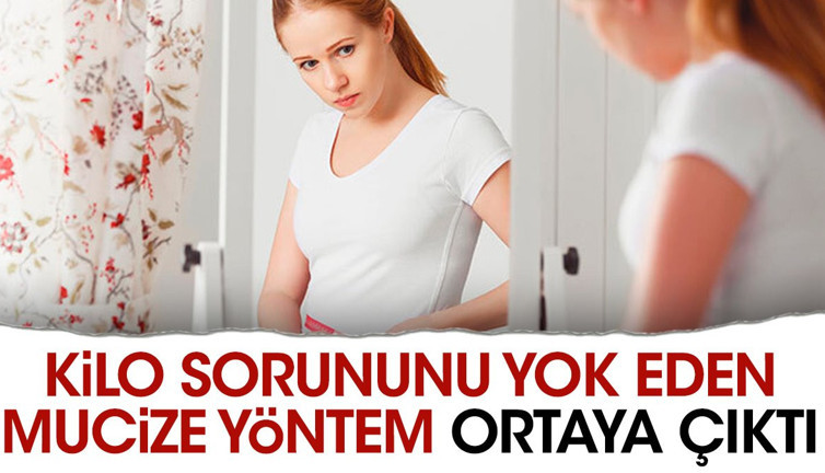 Kilo sorununu yok eden mucize yöntem ortaya çıktı. 1 ayda 7 kilo verdiriyor