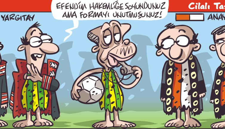Emre Ulaş’tan ‘taraf değil hakem’ karikatürü