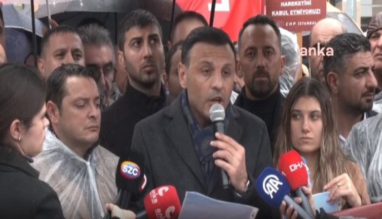 CHP'den adliye önünde eylem: Yargı iktidarın elindeki sopa değildir