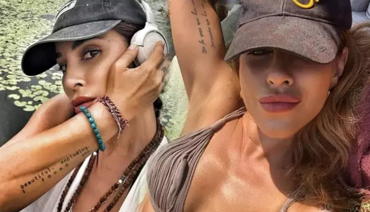 Irmak Ünal karın kaslarıyla şov yaptı