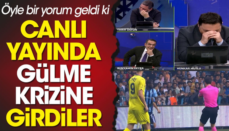 Bünyamin Gezer’in hakem yorumunu duyunca canlı yayında gülme krizine girdiler
