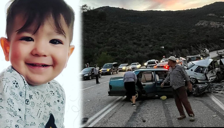 Antalya'da 2 otomobil kafa kafaya çarpıştı: 3 yaşındaki Mustafa öldü, 8 yaralı