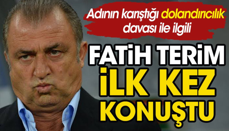 Türkiye'nin konuştuğu vurgunda Fatih Terim'den ilk açıklama