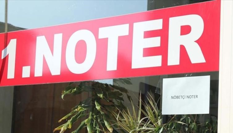 Nöbetçi noterlerde 2 milyon 374 bin işlem yapıldı
