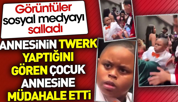 Annesinin twerk yaptığını gören çocuğun müdahalesi sosyal medyayı salladı