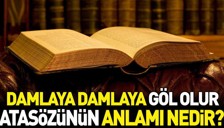 Damlaya damlaya göl olur atasözünün anlamı nedir?