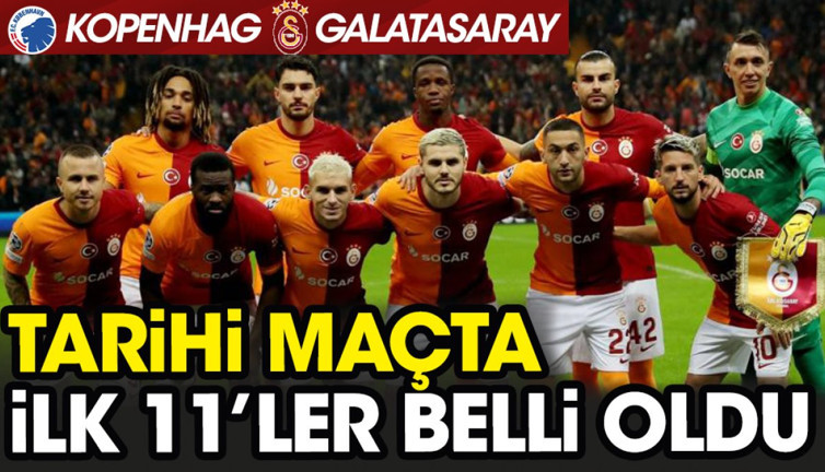 Galatasaray Kopenhag deplasmanında. İlk 11'ler belli oldu. Okan Buruk'tan flaş karar