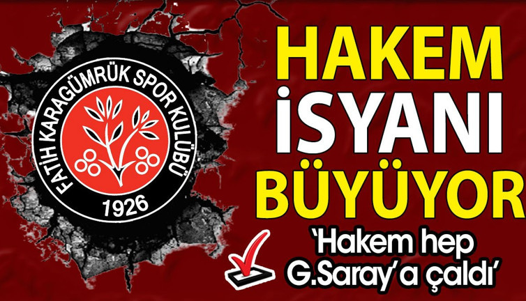 Karagümrük isyanda: Hakem Galatasaray’a çaldı