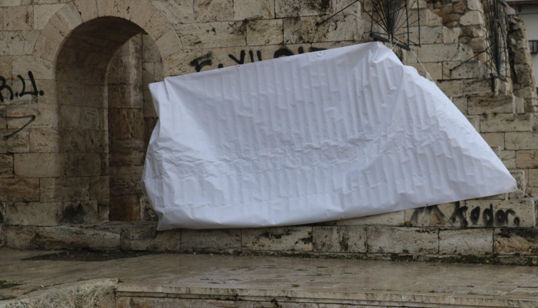 Tarihe yapılan ayıp brandayla kapatıldı