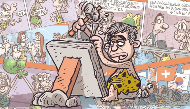 Yeniçağ’ın usta çizeri Emre Ulaş Ulusal Karikatür Yarışması’nda ödüle layık görüldü