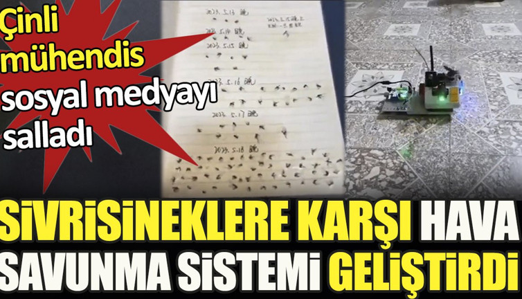 Sivrisineklere karşı hava savunma sistemi geliştirdi. Çinli mühendis sosyal medyayı salladı