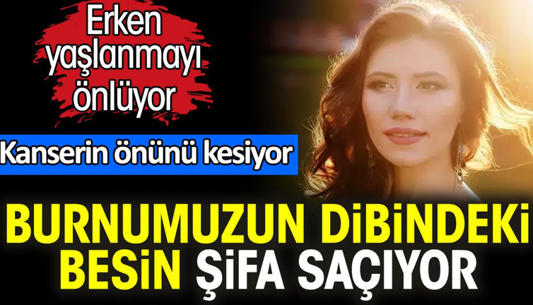 Erken yaşlanmayı önlüyor. Kanserin önünü kesiyor. Burnumuzun dibindeki besin şifa saçıyor