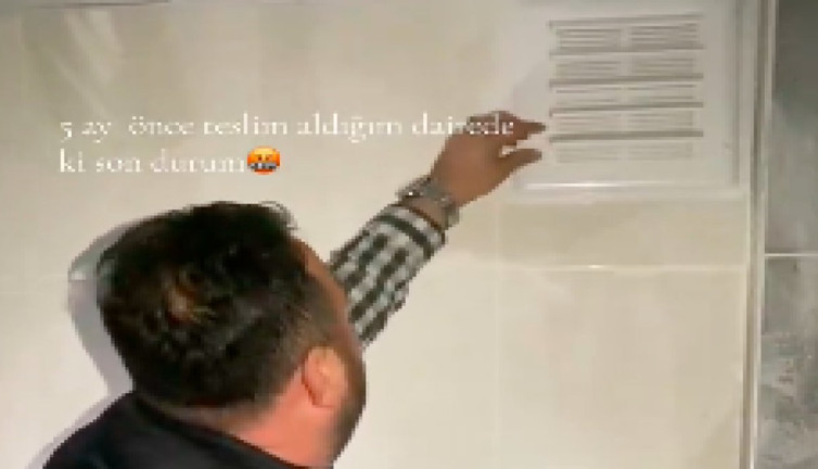 Müteahhitler şaşırtmamaya devam ediyor: Banyoda yapılmayan havalandırma boşluğu öyle bir gizlendi ki