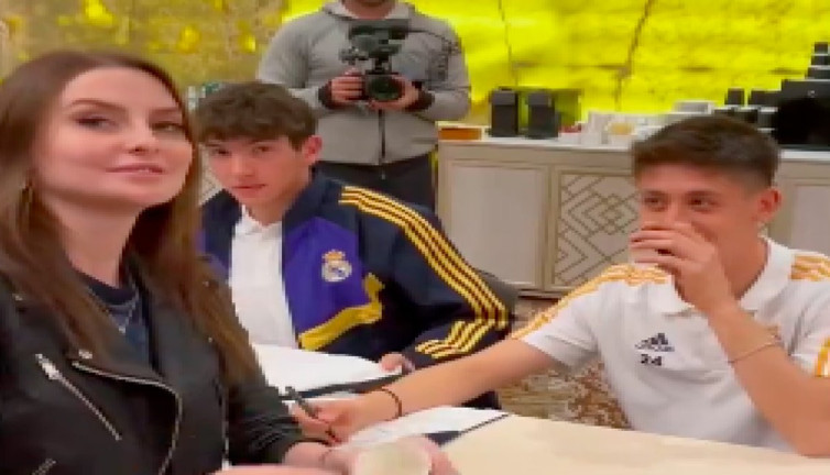 Arda Güler'in, Rus fenomon Svetlena Alekseeva ile karşı karşıya gelince heyecanlanması gündem oldu