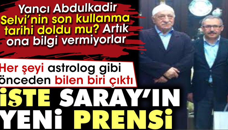 İşte Saray'ın yeni prensi. Her şeyi astrolog gibi önceden biliyor. Artık bilgiyi Selvi'ye değil ona veriyorlar