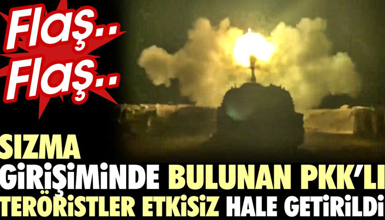 Son dakika.. Sızma girişiminde bulunan PKK'lılar etkisiz hale getirildi