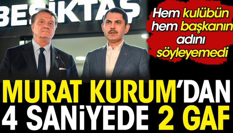 Murat Kurum 4 saniyede 2 gaf yaptı: Beşiktaşspor ve Hasan At