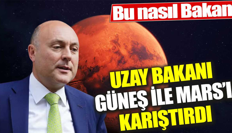 Uzay Bakanı Güneş ile Mars'ı karıştırdı. Tüm ülkede alay konusu oldu