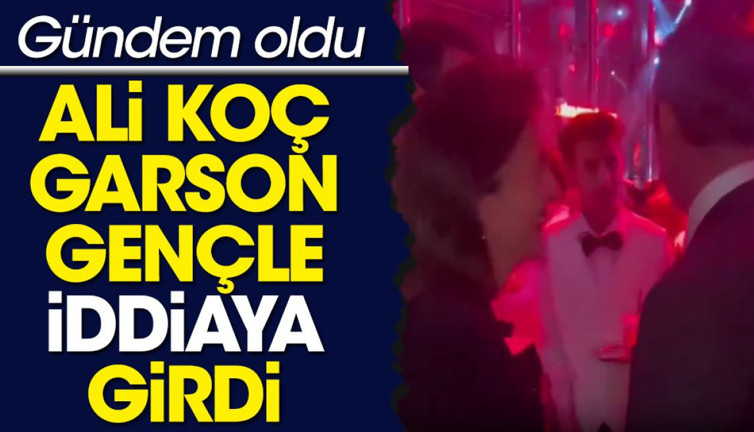 Ali Koç kokteyl tepsisi taşıyan garsona yaklaşarak 'Bunun içinde ne var' diye sordu