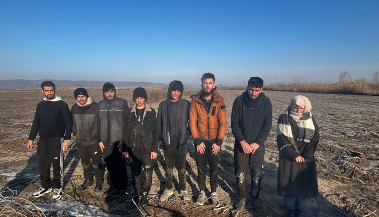 Edirne’de son bir hafta yüzlerce kaçak göçmen yakalandı