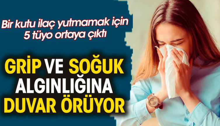 Grip ve soğuk algınlığına duvar örüyor. Bir kutu ilaç yutmamak için 5 tüyo ortaya çıktı