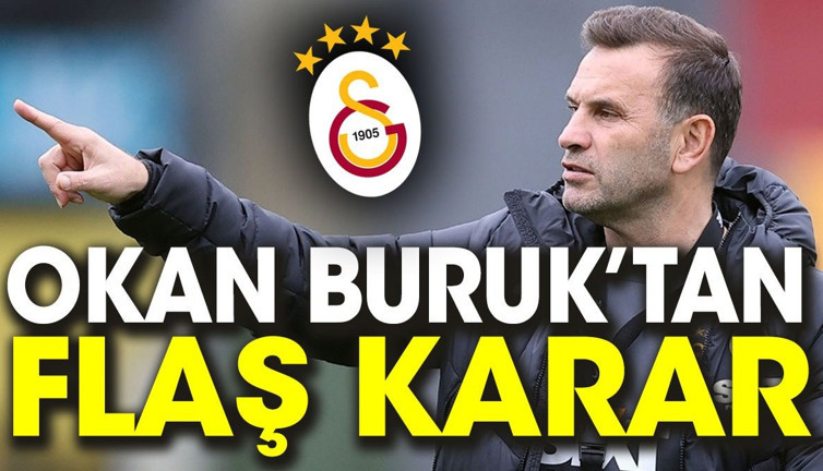 Galatasaray Gaziantep FK ilk 11'ler belli oldu. Okan Buruk'tan flaş karar