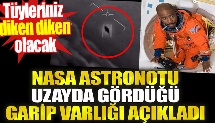 NASA astronotu uzayda gördüğü garip varlığı açıkladı. Tüyleriniz diken diken olacak