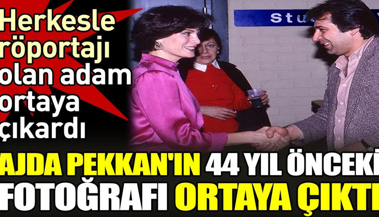 Ajda Pekkan'ın 44 yıl önceki fotoğrafı ortaya çıktı. Herkesle röportajı olan adam ortaya çıkardı