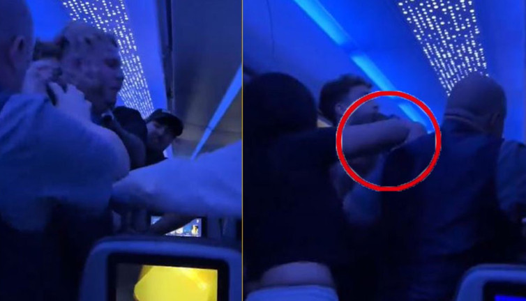 Sarhoş yolcu uçağı birbirine kattı